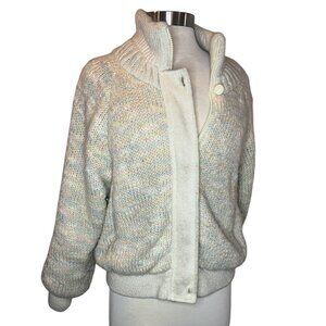 CHILL FACTOR Women's Jacket Size Small Lined  White, Baby Blue/Pink